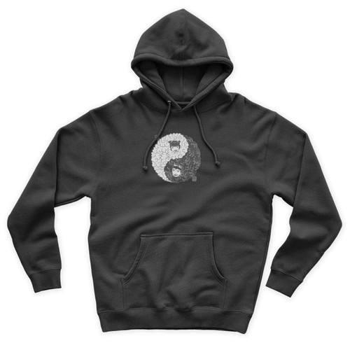 Balance Kuro Shiro Japanese Yin Yang Unisex Hoodie