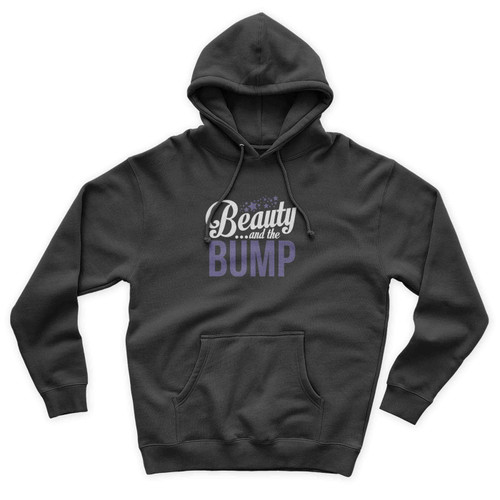 Beauty In The Bump Disney Pregnancy Disney Preggers Pregnancy Reveal Unisex Hoodie