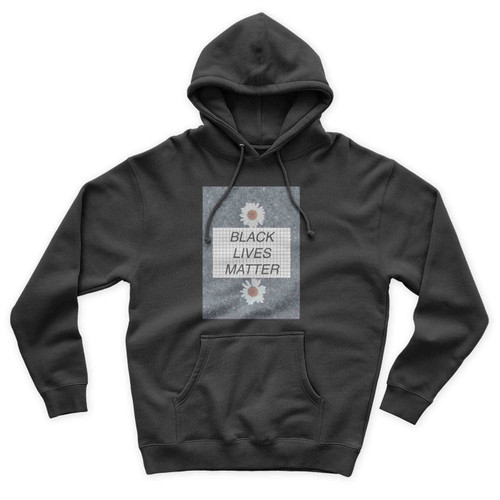 Black Lives Matter Flower Unisex Hoodie