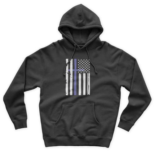 Blessed Are The Peacemakers Back The Blue Matthew 5 9 Thin Blue Line Support Law Enforcement Unisex Hoodie