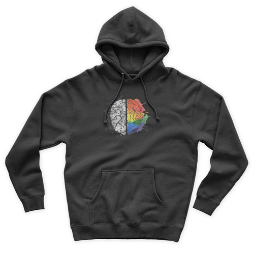 Brain Right Left Hemispheres Creativity Structure Unisex Hoodie