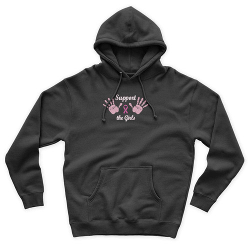 Breast Cancer Awareness Support The Girls Unisex Hoodie