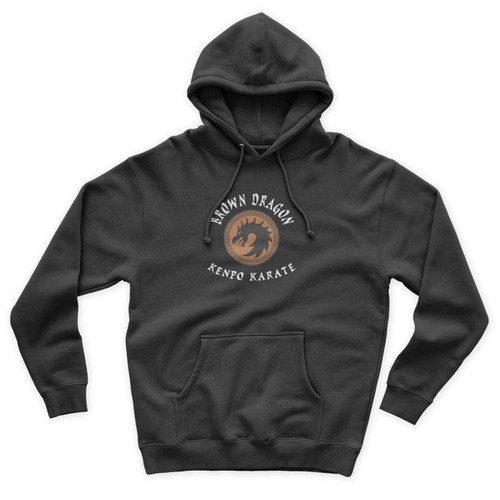 Brown Dragon Kempo Karate Unisex Hoodie