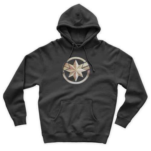 Captain Marvel Badge Soft Fitted Unisex Hoodie