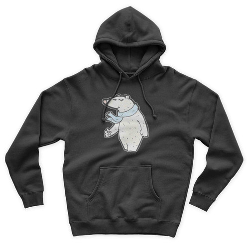 Cartoon Polar Bear Unisex Hoodie