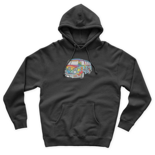 Colorful Vw Hippie Bus Vw Bus Volkswagen Bus Unisex Hoodie