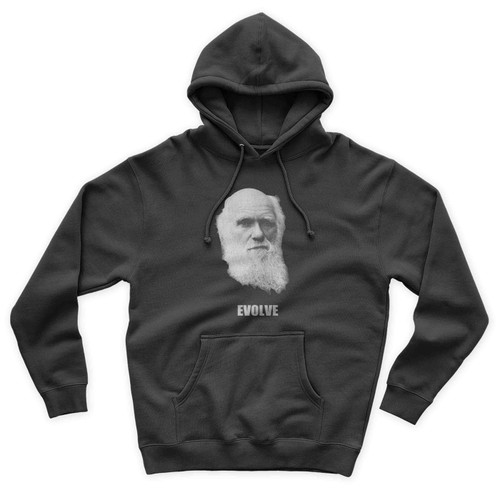 Evolve Charles Darwin Biologist Ecologist Scientist Unisex Hoodie