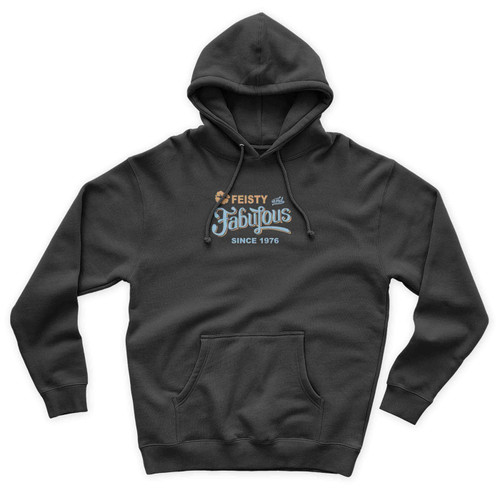 Feisty and Fabulous Since 1976 Unisex Hoodie