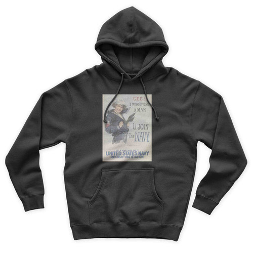 Gee I Wish I Were A Man Wwii Propaganda Unisex Hoodie