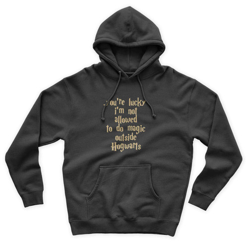 Harry Potter Your Lucky Im Not Allowed To Do Magic Unisex Hoodie