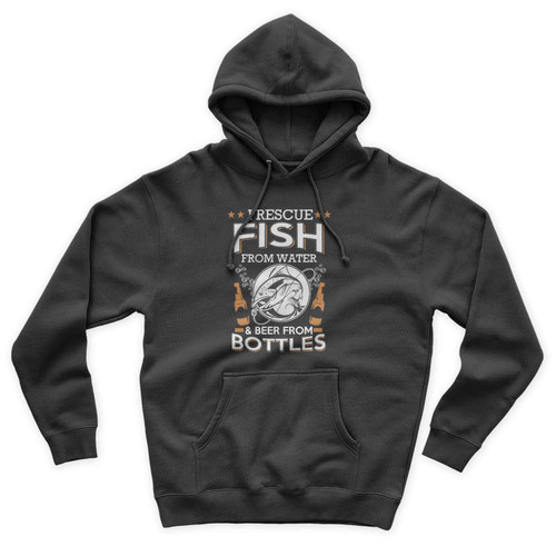 I Rescue Fish From Water And Beer From Bottles Unisex Hoodie