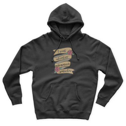 I Want Adventure In The Great Wide Somewhere Disney Beauty And The Beast Unisex Hoodie