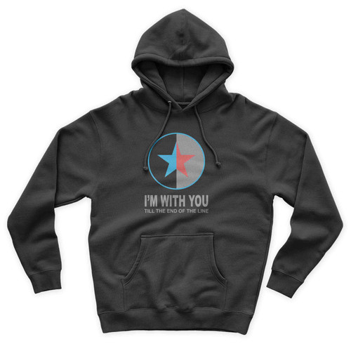 I'm With You Till The End Of The Line Captain America Marvel Unisex Hoodie
