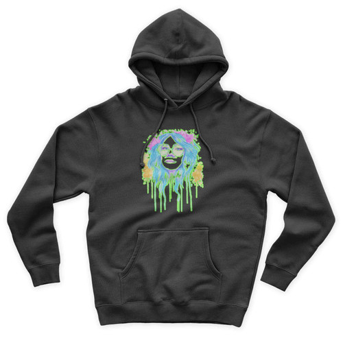 Janis Joplin Bisexual Lgbt Pride Watercolor Portrait Unisex Hoodie