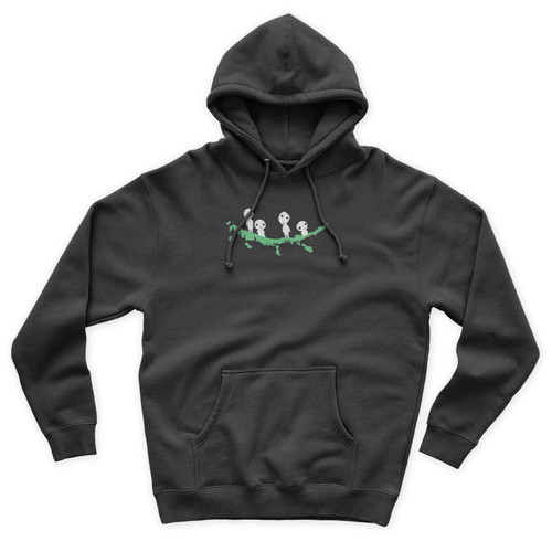 Kodama On Tree Japanese Folklore Tree Spirit Unisex Hoodie