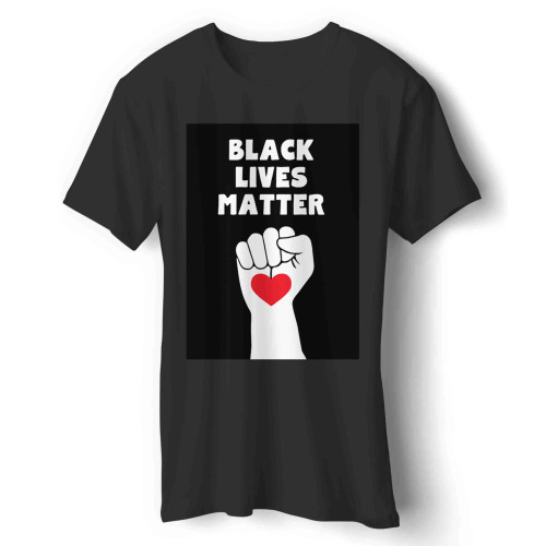 black lives matter hands holding red heMan's T-Shirt