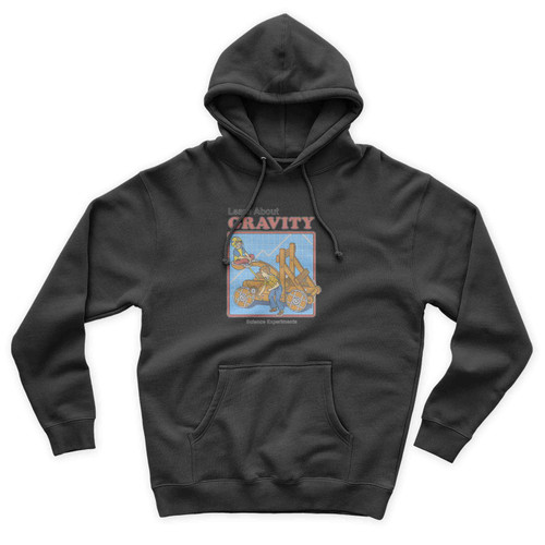 Learn About Gravity Retro 70s 80s Unisex Hoodie