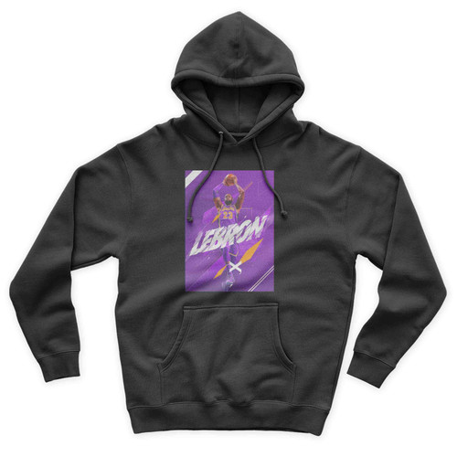 Lebron James Art L A Lakers N B A Star Metal Unisex Hoodie