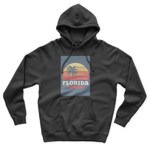 Miami Lifeguard Florida Vintage Travel Unisex Hoodie