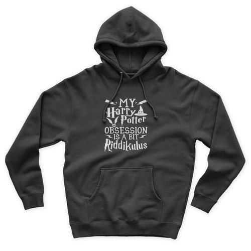 My Harry Potter Obsession Is A Bit Riddikulus Harry Potter Spells Running Hiking Gym Sport Runner Yoga Funny Thanksgiving Christmas Funny Quotes Unisex Hoodie