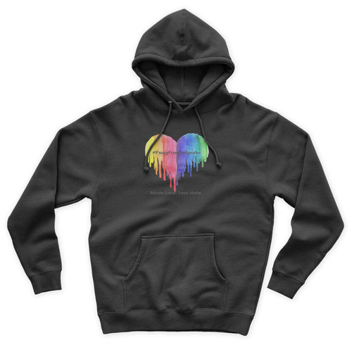 Pray for Orlando More love Less Hate Orlando Attacks Heal the World Gay Pride Unisex Hoodie