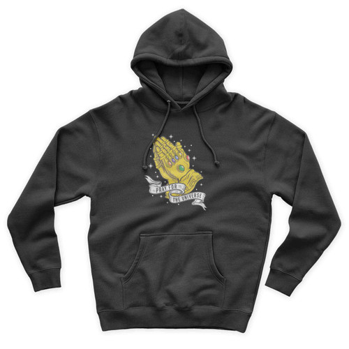 Pray For Universe Infinity Wars Infinity Gauntlet Praying Hands Unisex Hoodie