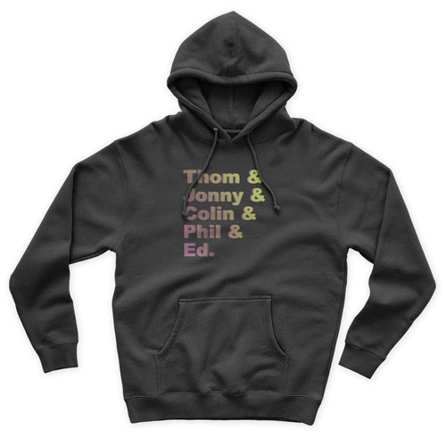 Radiohead Band Member Line-Up Thom Jonny Colin Phil Ed Unisex Hoodie