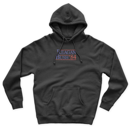 Reagan Bush '84 Republican Reagan Bush 1984 Presidential Campaign Funny Vintage Republican Unisex Hoodie