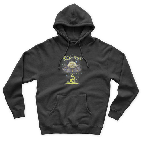 Rick And Morty Space Ship With Green Oooz Unisex Hoodie