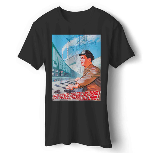 What North Korean Propaganda Man's T-Shirt