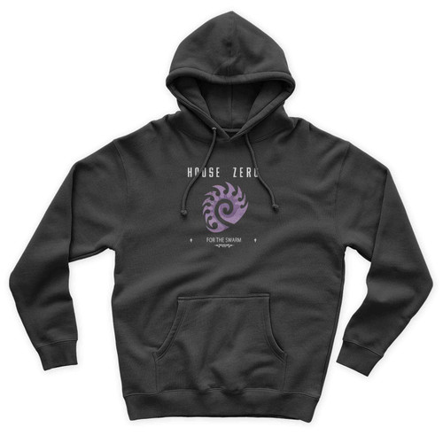 Starcraft 2 House Zerg Logo Game Of Thrones House Sigil Parodies Lotv Hots Wol Video Game Computer Game Gaming Parody For The Swarm 1 Unisex Hoodie