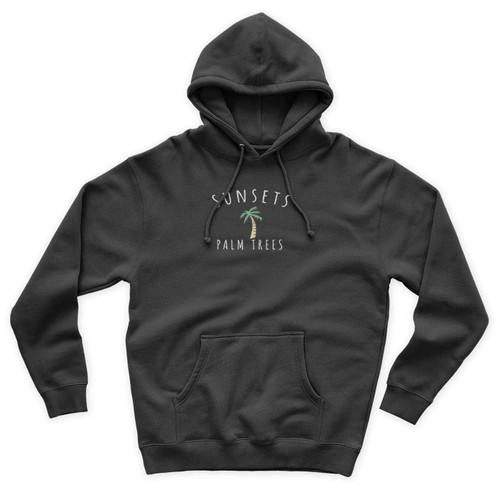Sunsets And Palm Trees Quote 1 Unisex Hoodie