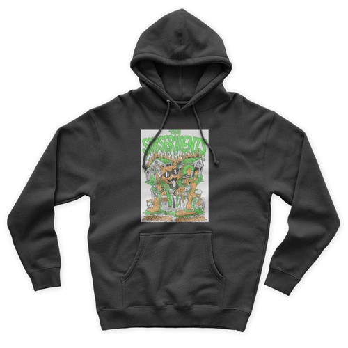 Trash Cat For Punk Band The Subservients Pop Unisex Hoodie