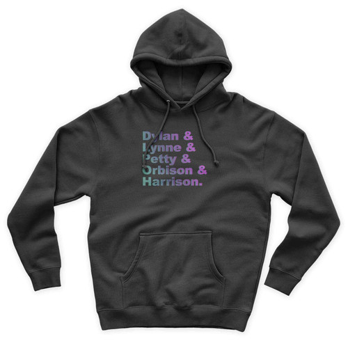 Traveling Wilburys Band Members Line Up Dylan Lynne Petty Orbison Harrison Unisex Hoodie