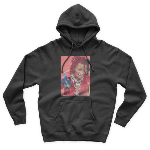 Trippie Redd Red And Black Hair Unisex Hoodie