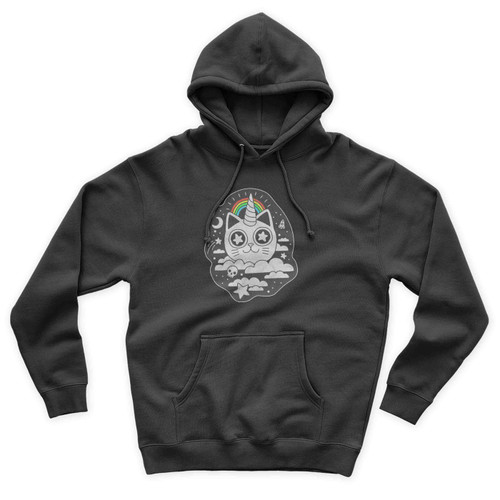 Unicorn Cat Unicorn Rainbow Unisex Hoodie