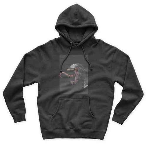 Venom Tipografi Unisex Hoodie