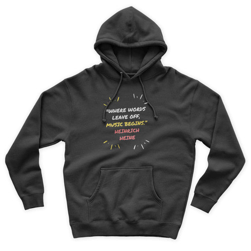 Where Words Leave Off Unisex Hoodie