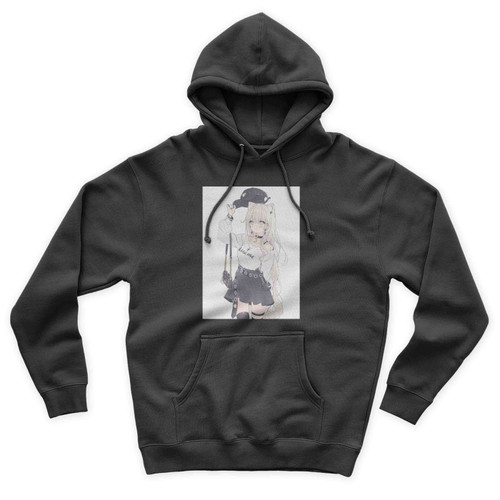 White Cat Girl Kiss Me Unisex Hoodie