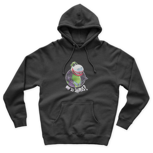Why So Saurus Joker Quote Parody Batman Movie Unisex Hoodie