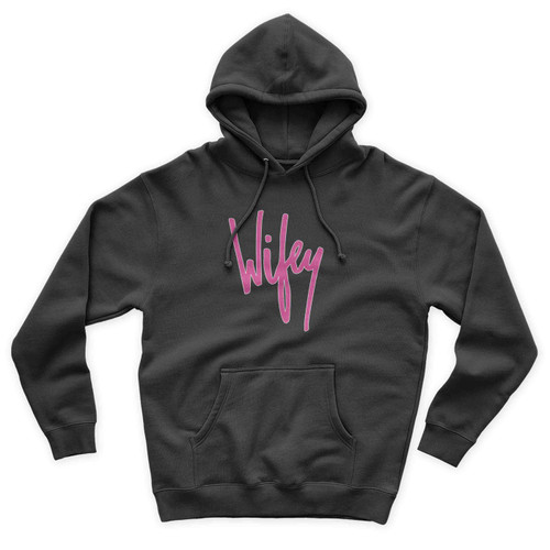 WIFEY Hubby Wifey Gift Mr Mrs Gift Bridal Bride Bachelorette Party Unisex Hoodie