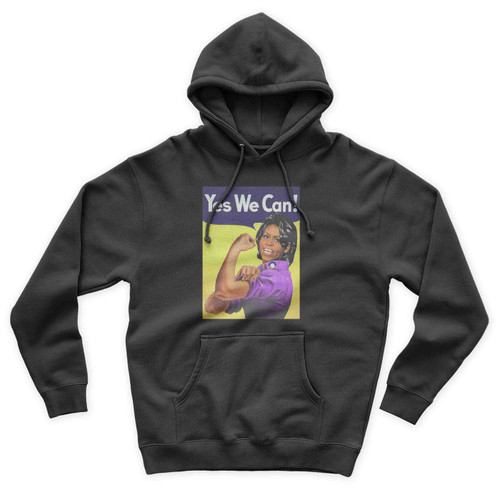 Yes We Can Michelle Obama As Rosie Unisex Hoodie