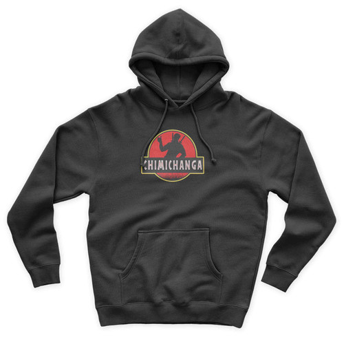 Deadpool Chimichanga Jurrasic Park Art Vintage Unisex Hoodie