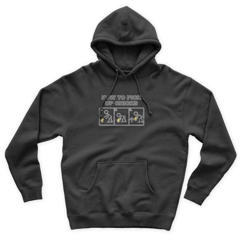 How To Pick Up Chicks Simple Vintage Unisex Hoodie How To Pick Up Chicks Simple Vintage Unisex Hoodie