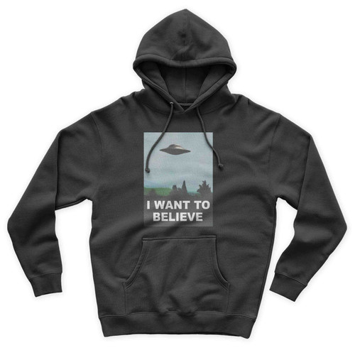 i want to believe Vintage Funny Art Unisex Hoodie