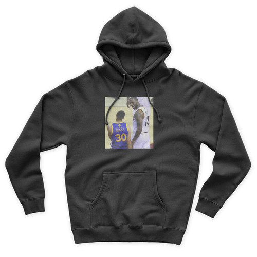 Lebron James Vs Steph Curry Vintage Art Simple Unisex Hoodie
