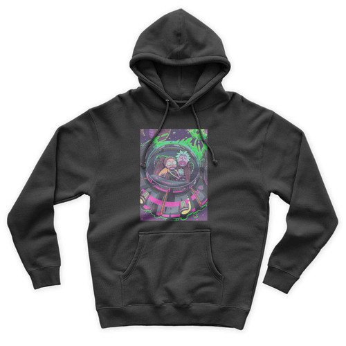 Rick And Morty Spaceship Funny Art Unisex Hoodie
