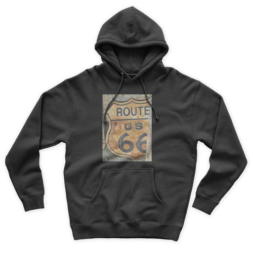 Route 66 Road Art Vintage Simple Unisex Hoodie