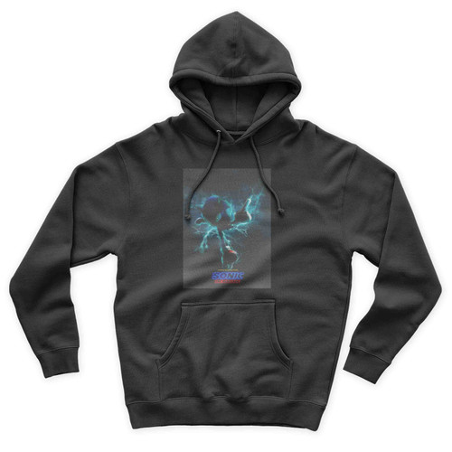 Sonic The Hedgehog Running Fast Funny Art Vintage Simple Unisex Hoodie