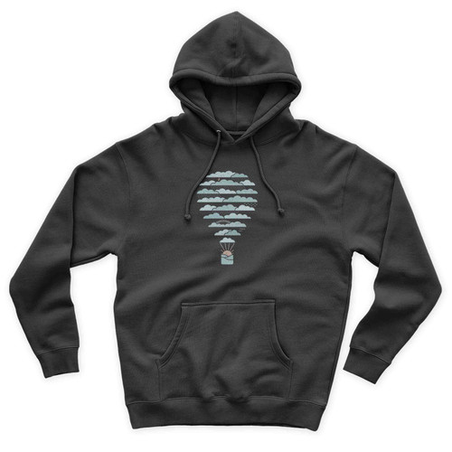 Weather Balloon Art Vintage Simple Unisex Hoodie